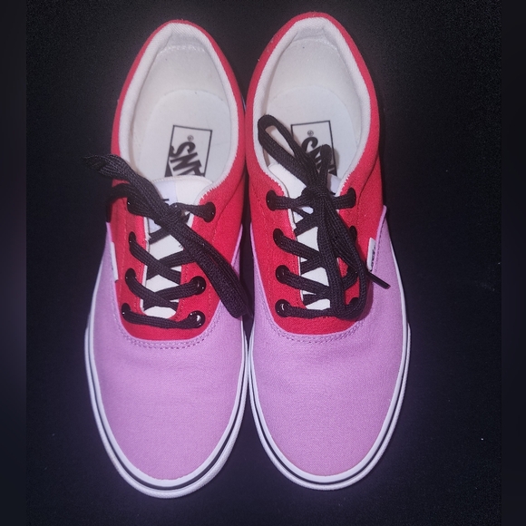 VANS Off The Wall - Doheny - Color Block (Orchid/Red) Shoes - Women's 7.5W - Picture 4 of 6